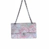 Timeless CHANEL in canvas patterns camellias silver jewelry