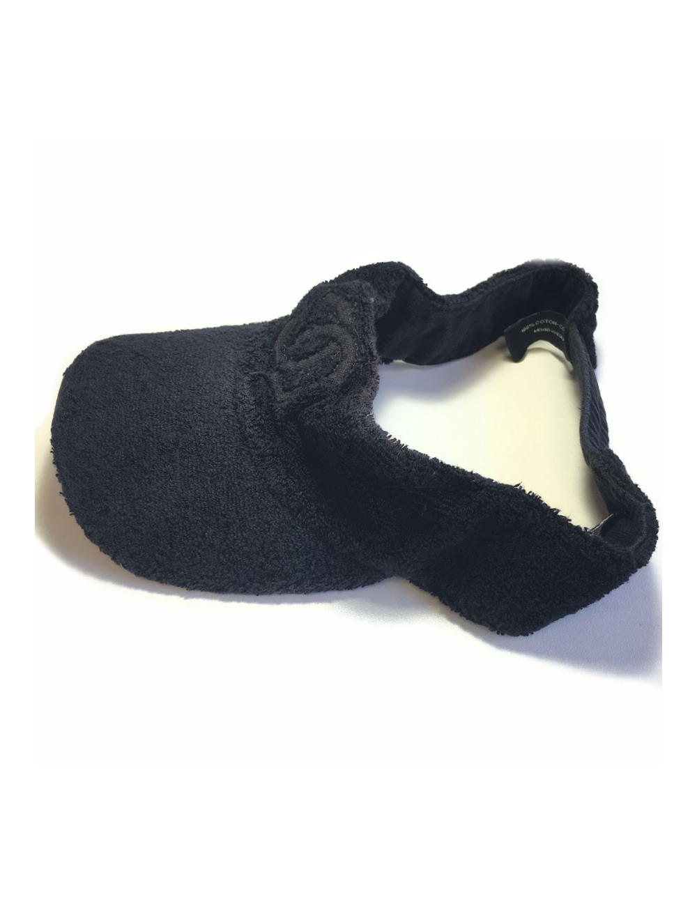 xxx Visière CHANEL noire en éponge Taille M