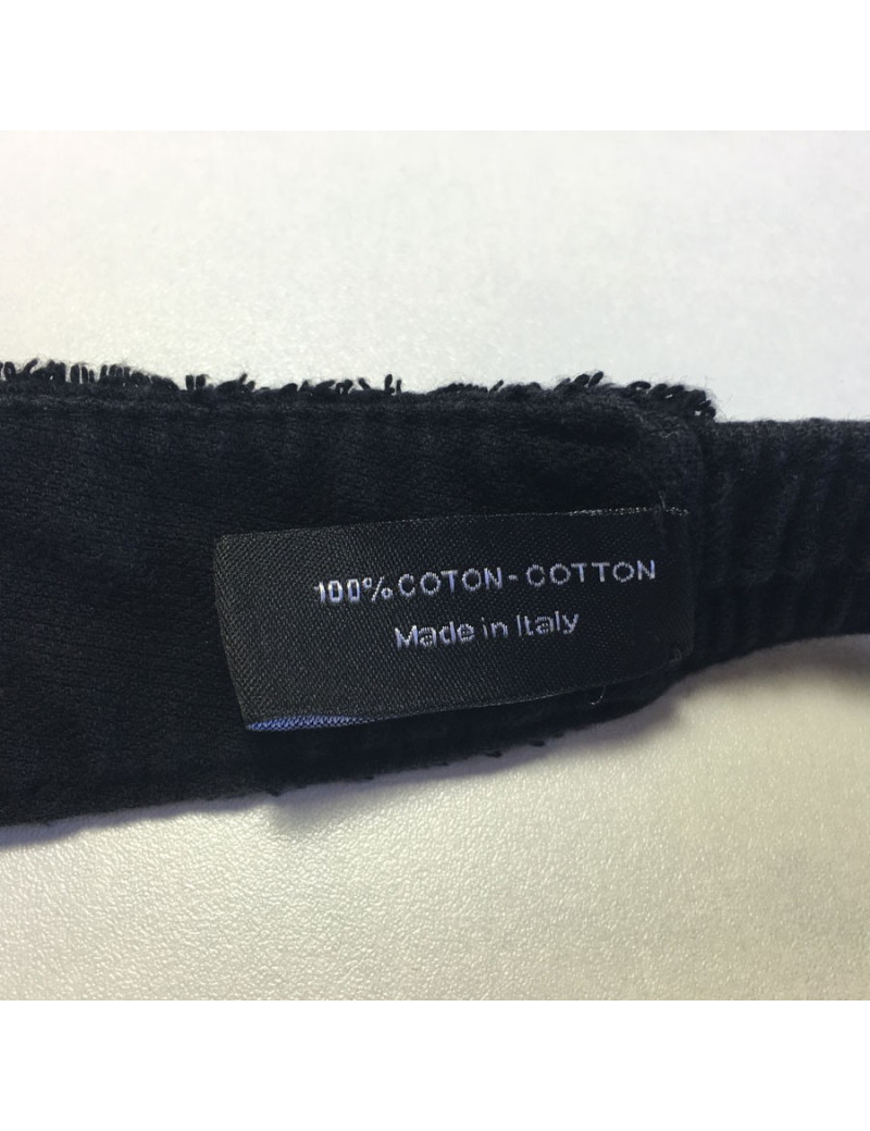 CHANEL black visor in sponge size M