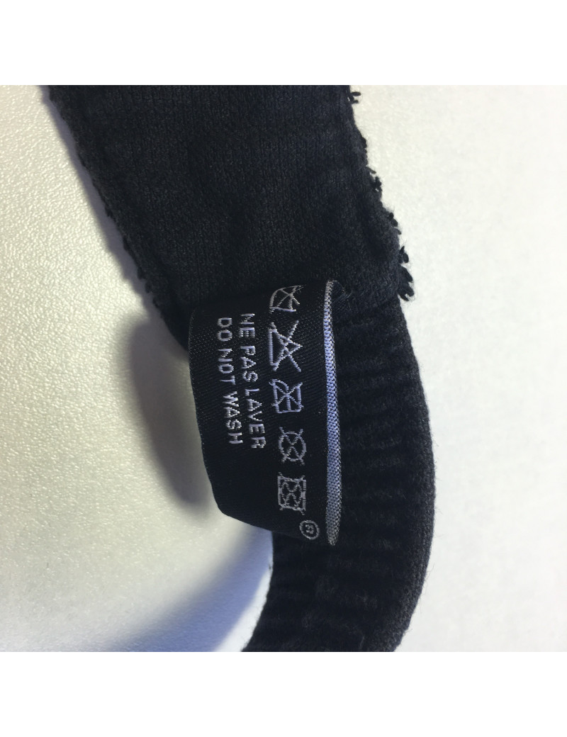 CHANEL black visor in sponge size M