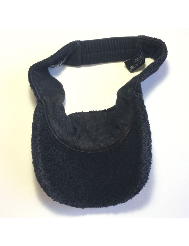 CHANEL black visor in sponge size M