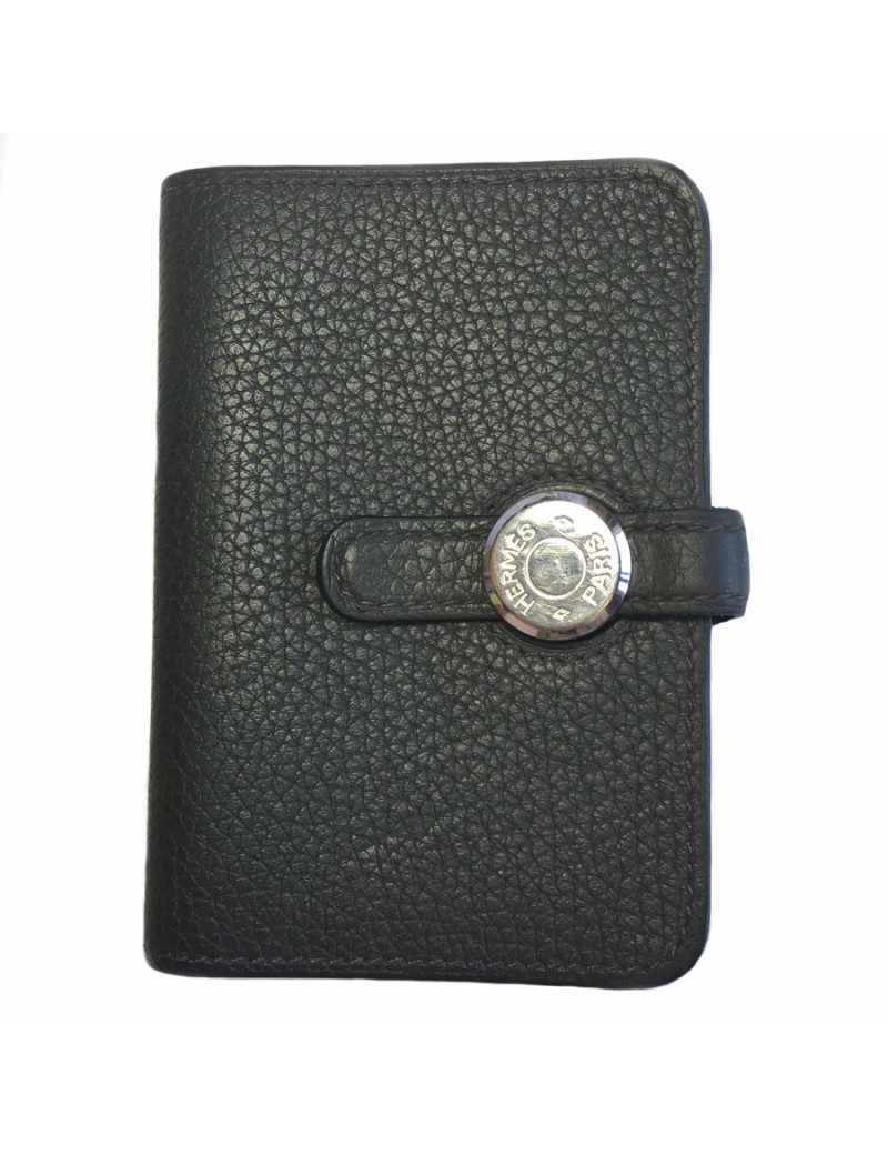 xxx Portefeuille HERMES Dogon en cuir togo kaki