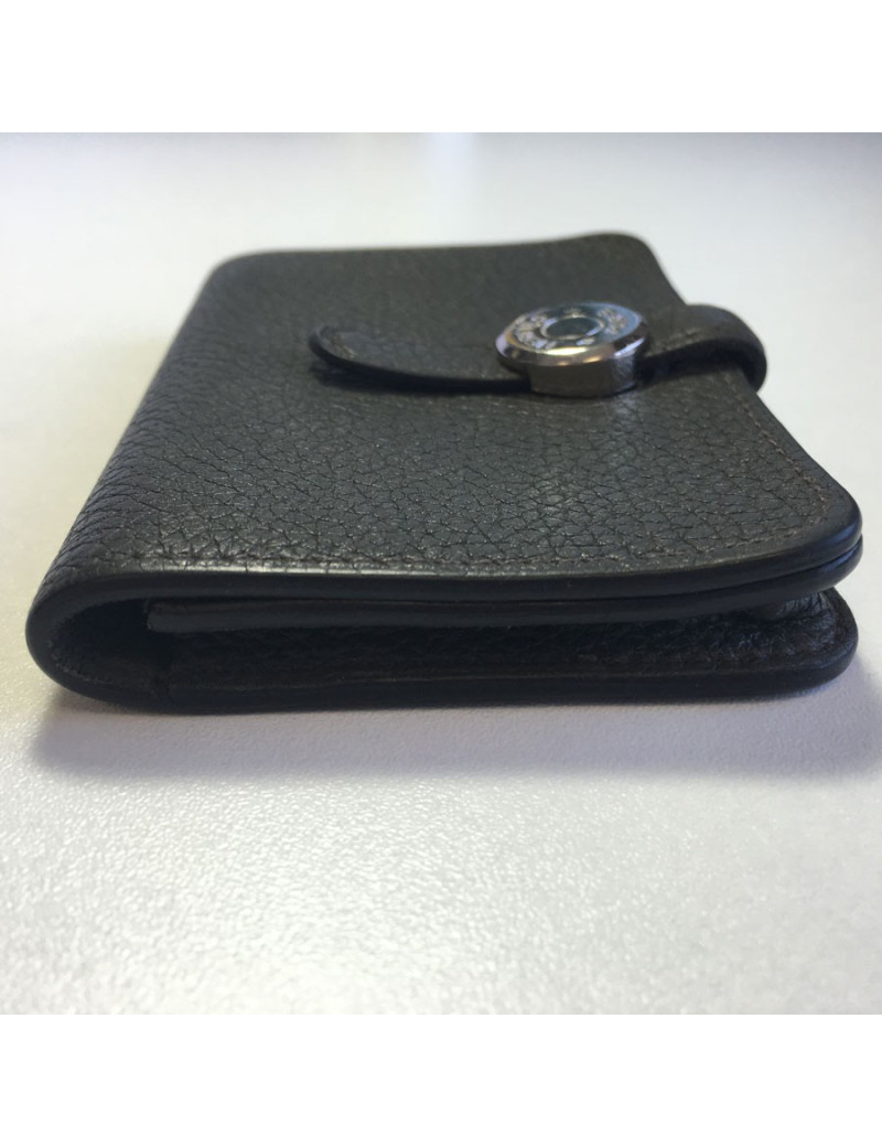HERMES Dogon wallet khaki togo leather