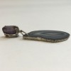 xxx Boucles d'oreille clips YVES SAINT LAURENT en pierre violette