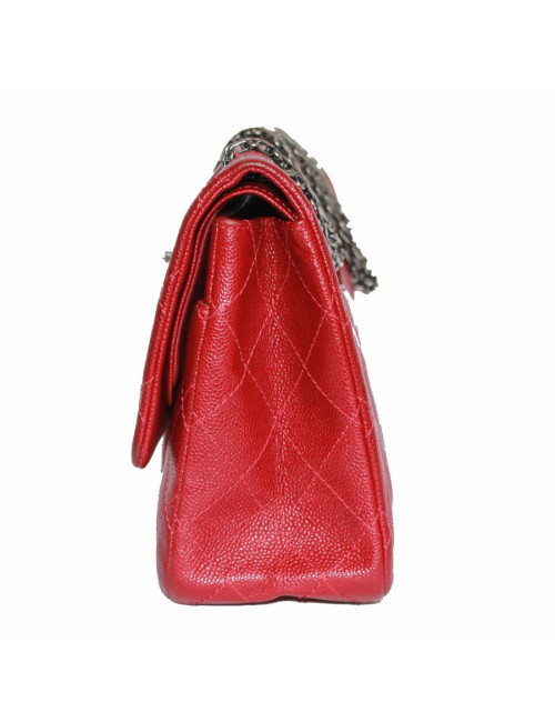 Sac 2.55 CHANEL veau grainé rouge