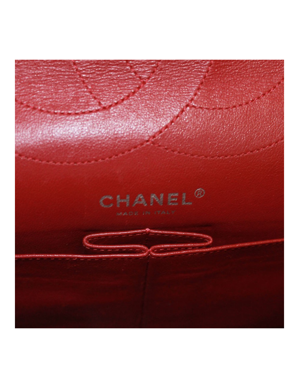 Sac 2.55 CHANEL veau grainé rouge