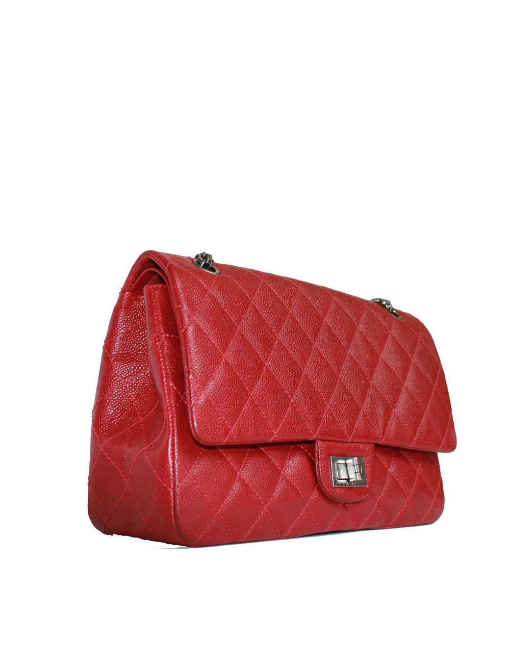Sac 2.55 CHANEL veau grainé rouge
