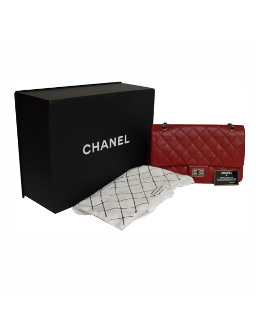 Sac 2.55 CHANEL veau grainé rouge