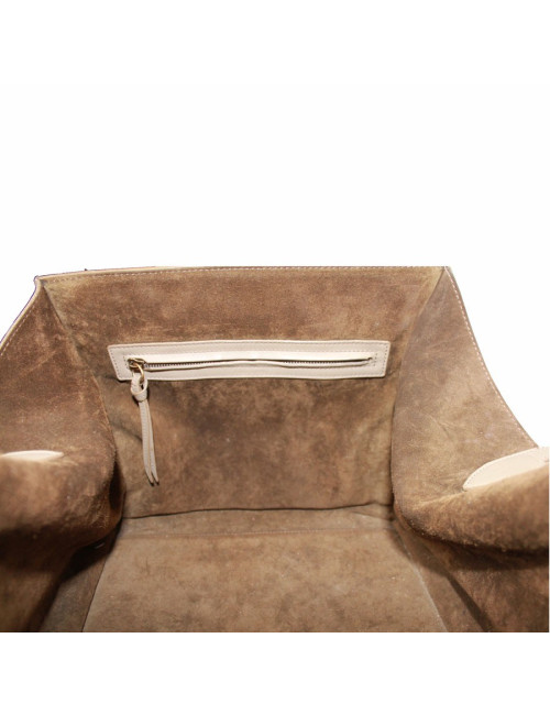 Bag luggage "Phantom" CELINE leather taupe