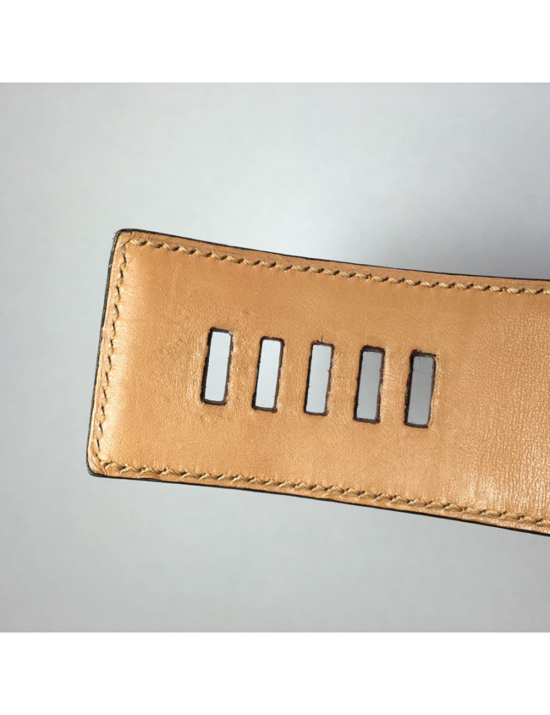 Ceinture HERMES CDC  t 76 en crocodile orange