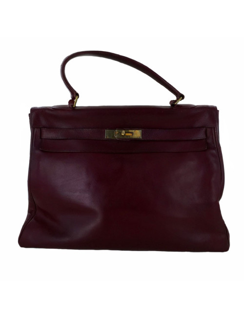 Kelly 35 HERMES box très souple bordeaux