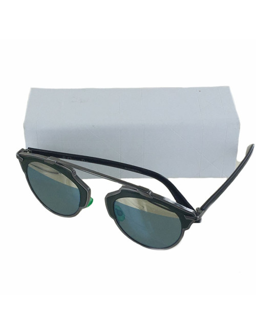 Lunettes de soleil DIOR vertes branches noires