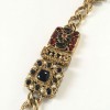 CHANEL 'Paris-Byzance' Couture Gilt Metal Necklace, CC and Molten Glass
