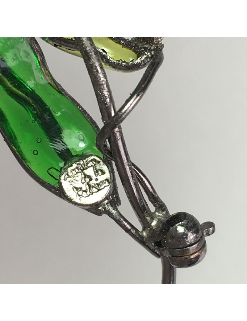 xxx Broche LOULOU de la FALAISE en pâte de verre multicolore