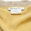 Mustard silk T38 dress CHRISTIAN DIOR