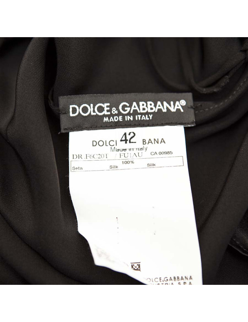 Robe DOLCE & GABBANA t42 iT en soie noire