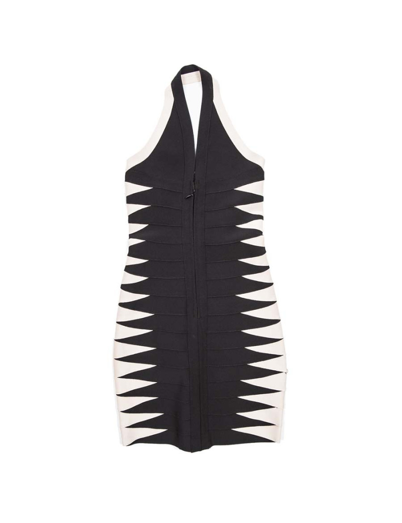 Robe CHANTAL TEMAM noire et vieux rose