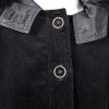 DKNY jacket in black velvet and fur