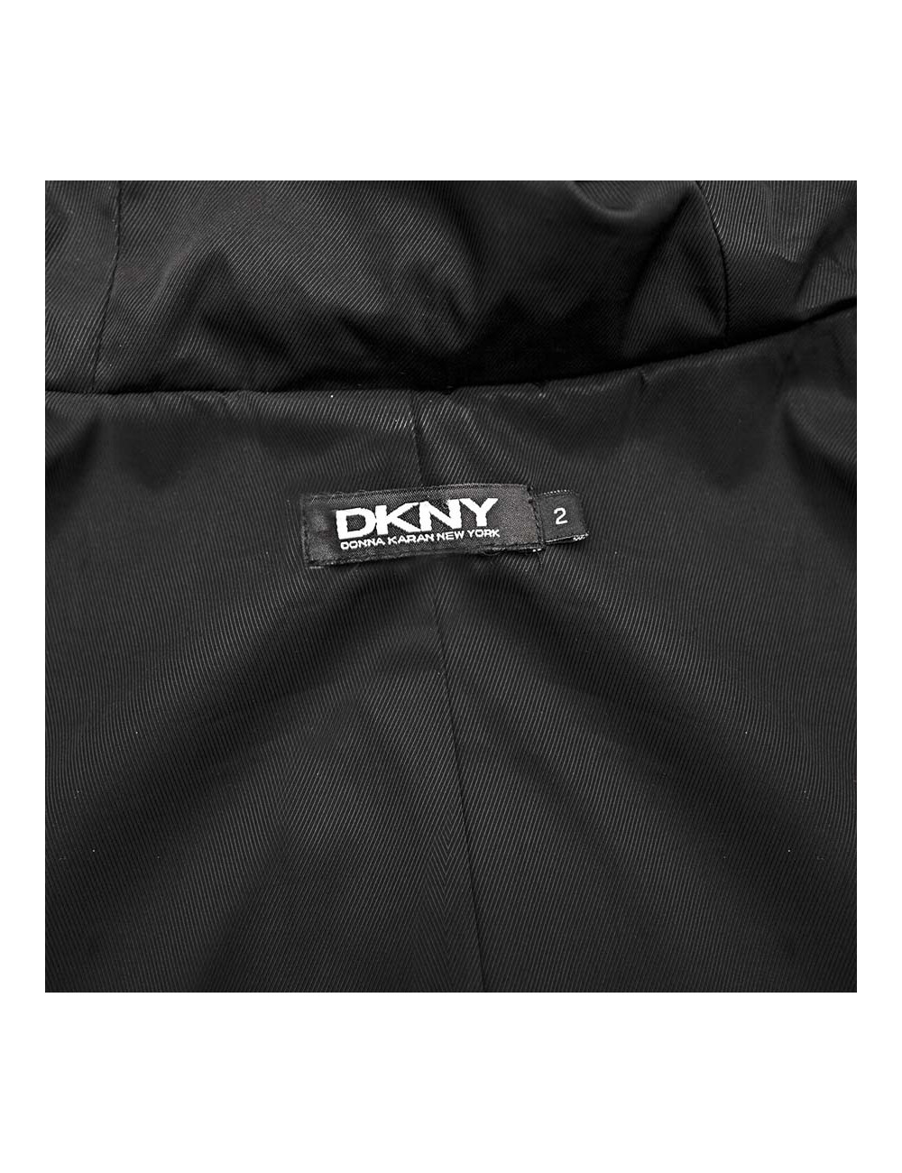 Veste DKNY en velours noir et fourrure