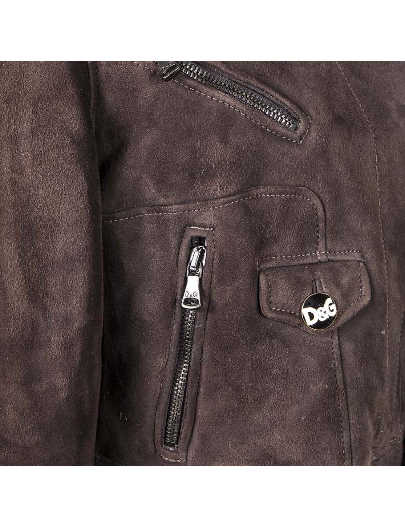 D & G DOLCE GABBANA t 46 IT Shearling Jacket