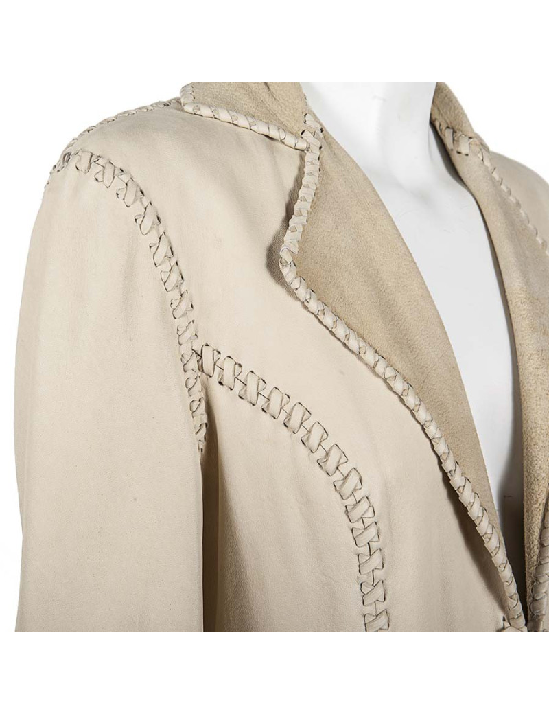 Veste RALPH LAUREN Collection en cuir d'agneau T 6