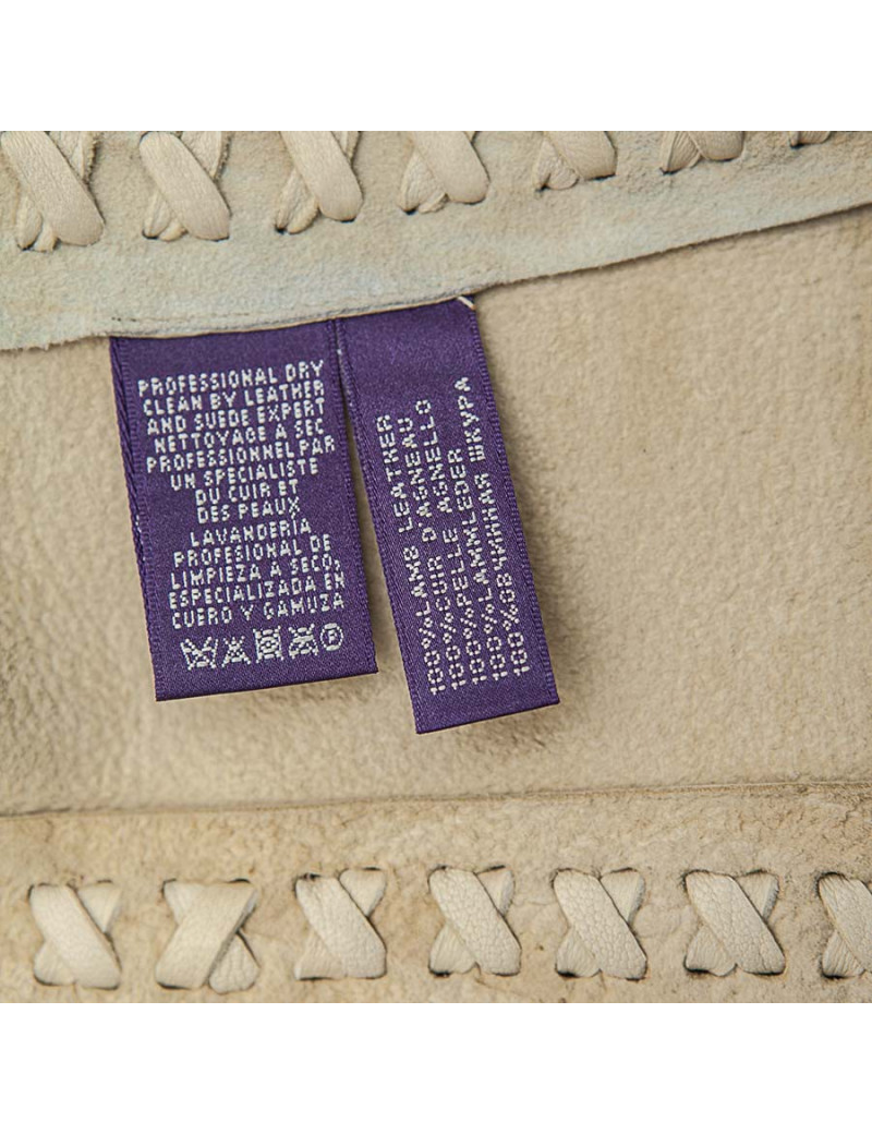 Veste RALPH LAUREN Collection en cuir d'agneau T 6