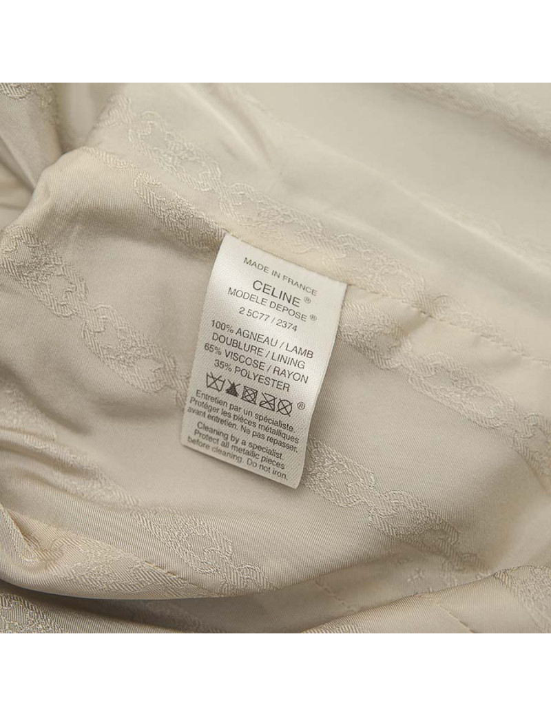 CELINE T40 grey leather jacket