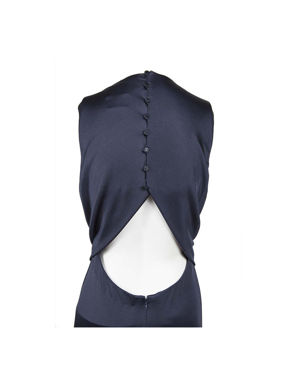 Robe longue CHANEL T42 manches américaines