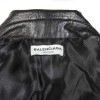 BALENCIAGA Biker black leather jacket