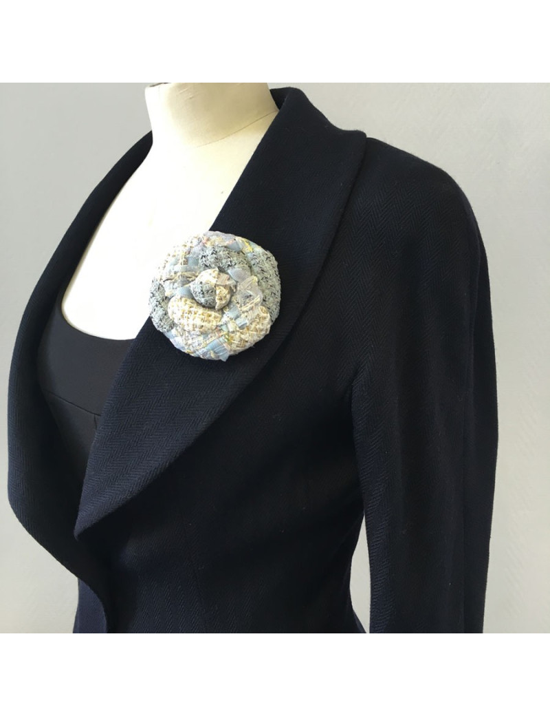 xxx Broche CHANEL en tweed multicolore