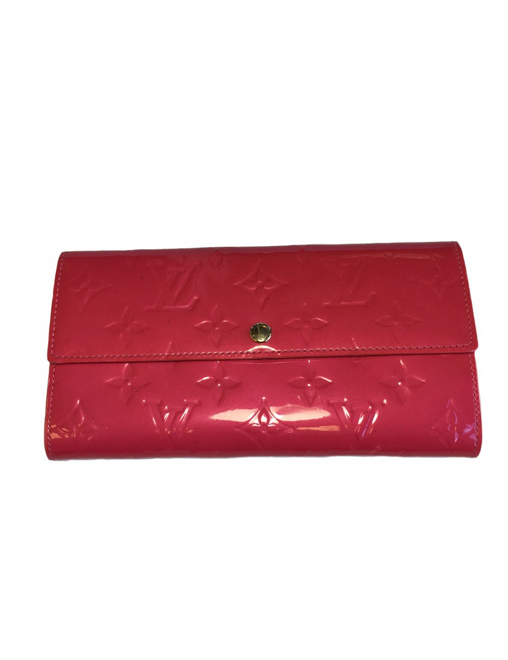 xxx Portefeuille LOUIS VUITTON Sarah en cuir verni rose