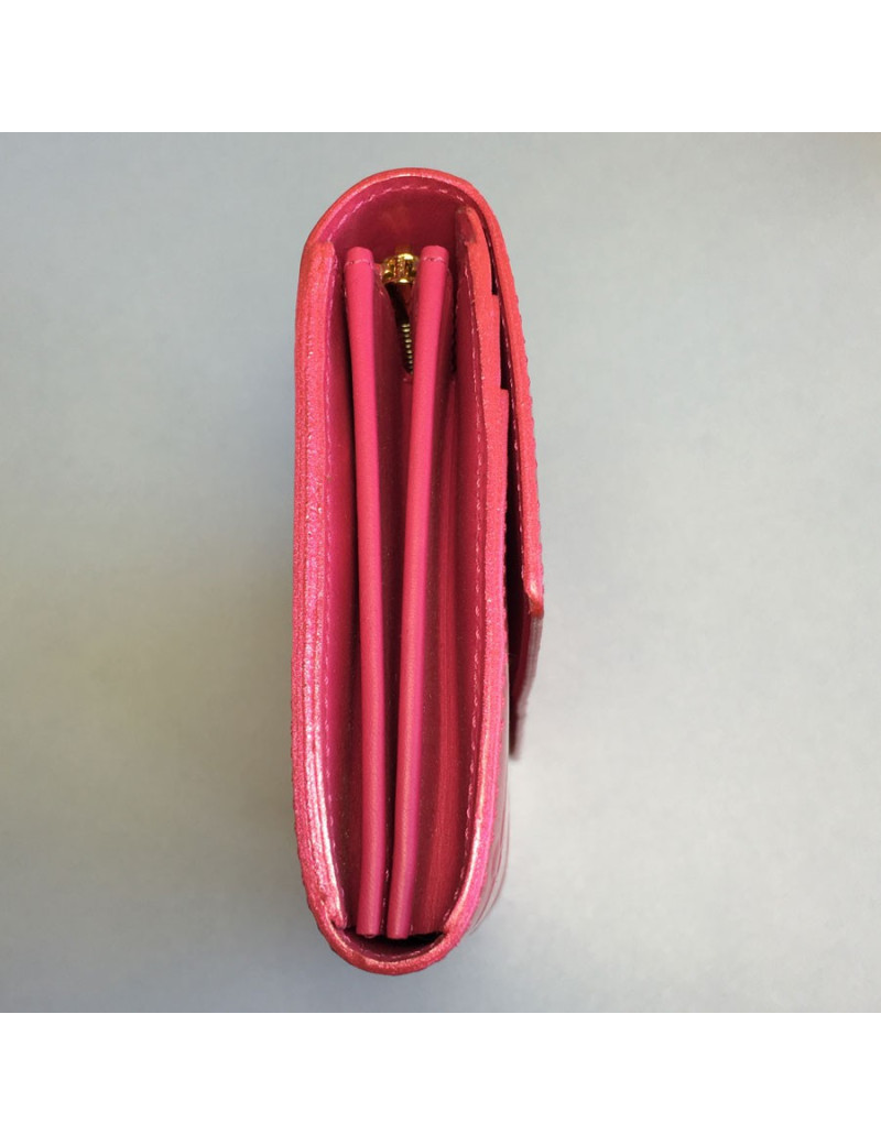 xxx Portefeuille LOUIS VUITTON Sarah en cuir verni rose