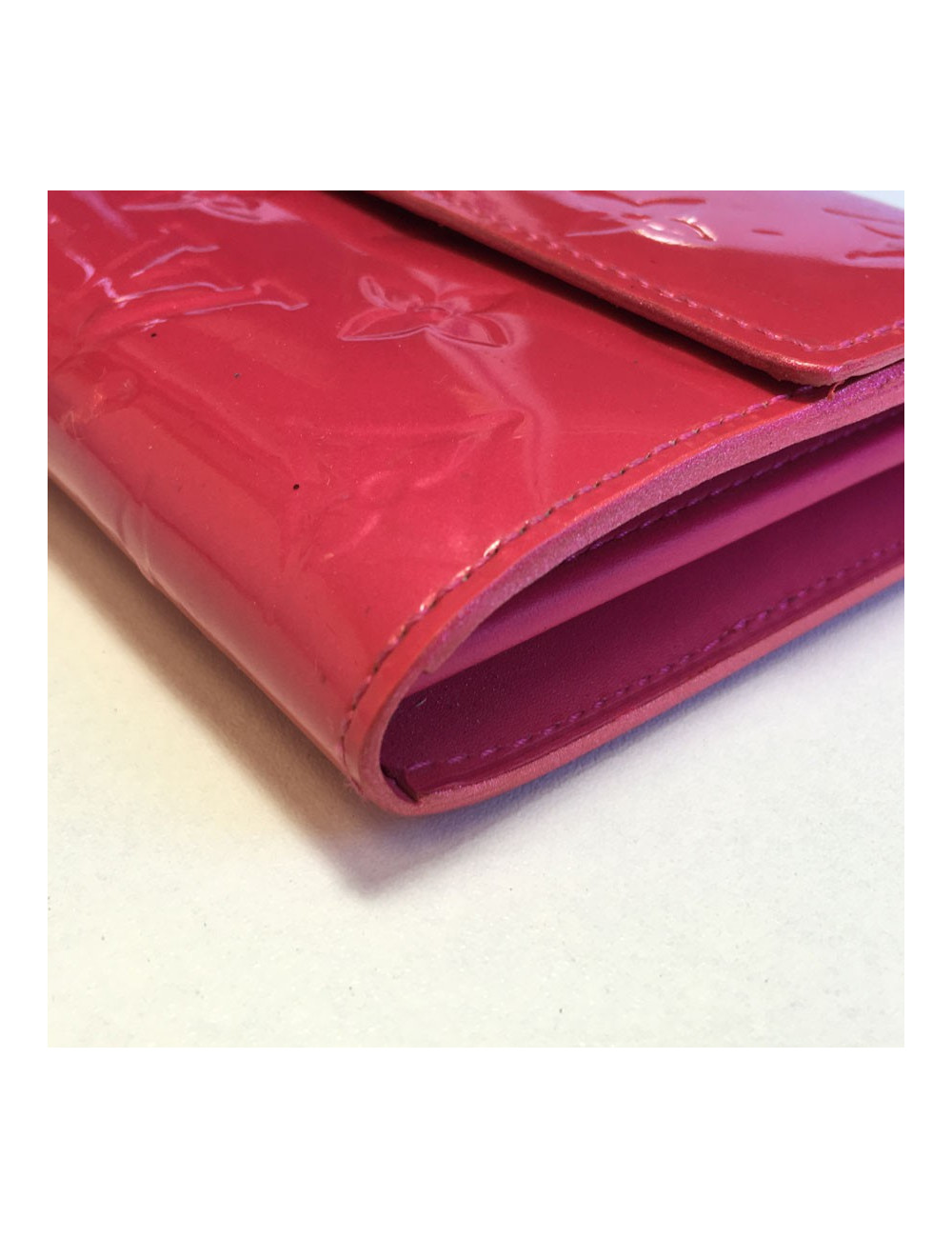 Wallet LOUIS VUITTON Sarah patent leather pink