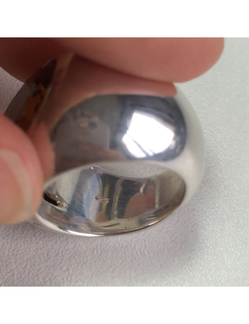 Bague Anonyme en argent massif Taille 53