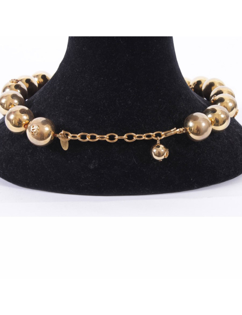 CHANEL Golden balls necklace