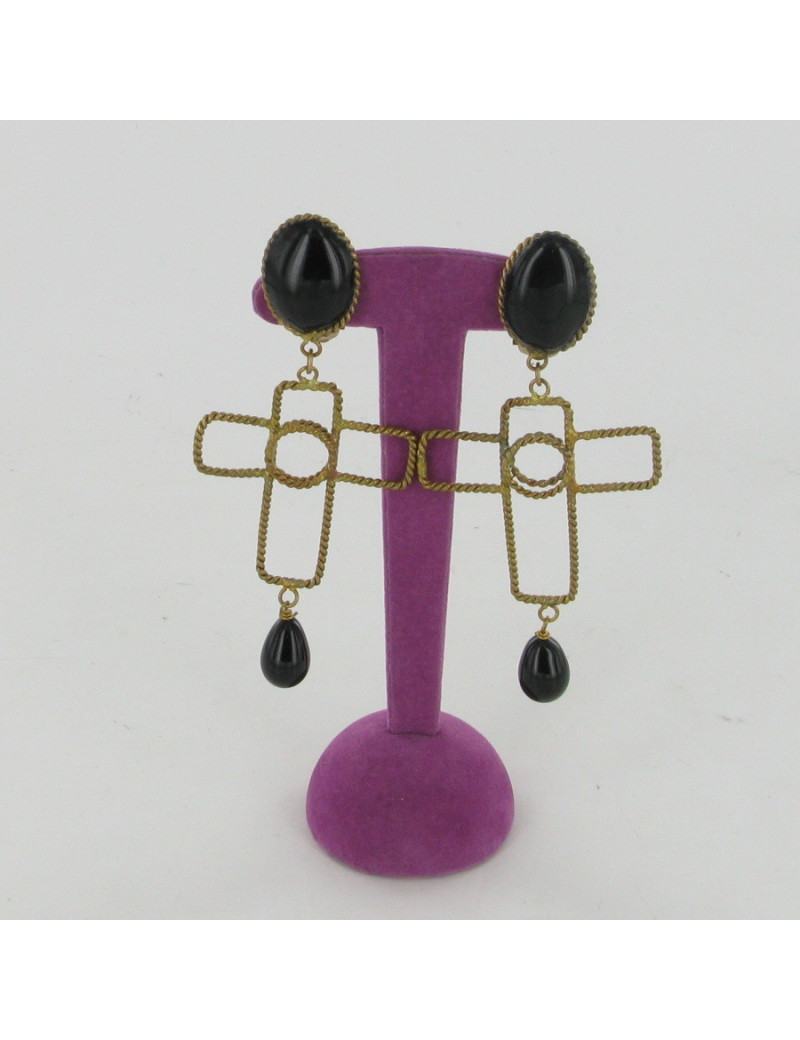 Clips croix or vieilli MARGUERITE DE VALOIS