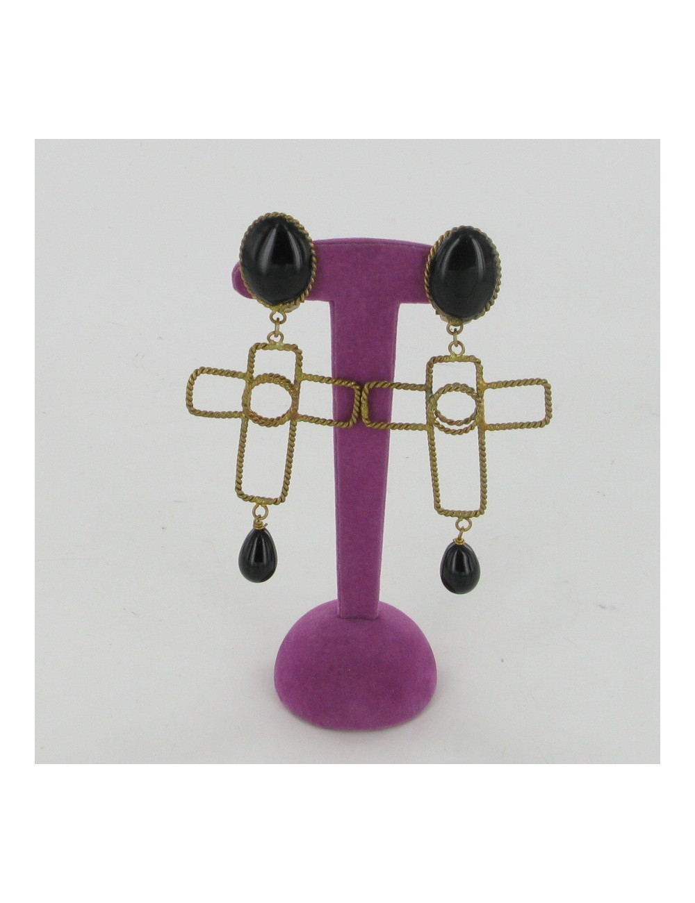 Clips croix or vieilli MARGUERITE DE VALOIS