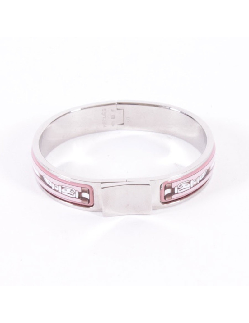 Bracelet HERMES clic clac en émail  PM