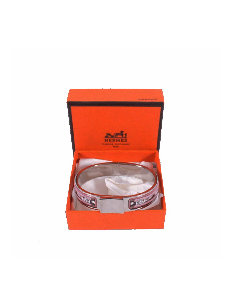 Bracelet HERMES clic clac en émail  PM