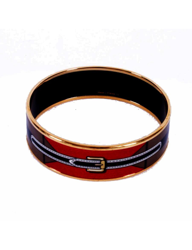 Bracelet HERMES en émail  PM