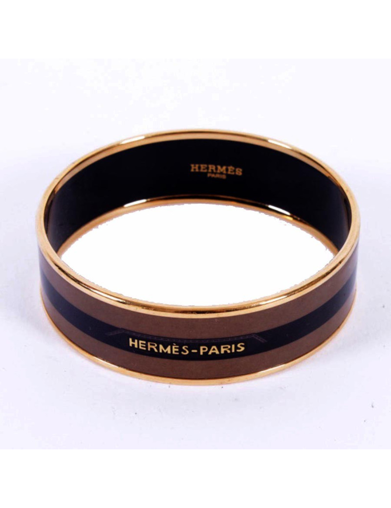 Bracelet HERMES en émail  PM