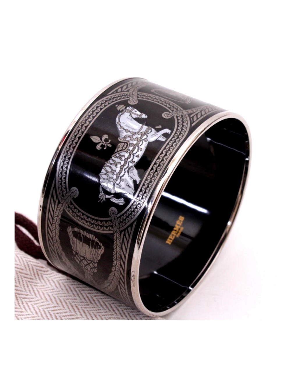 Bracelet émaillé HERMES Branbourg