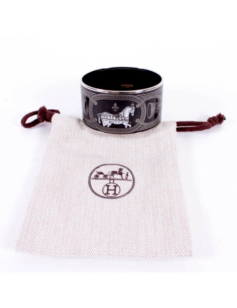 Enamelled bracelet HERMES Branbourg