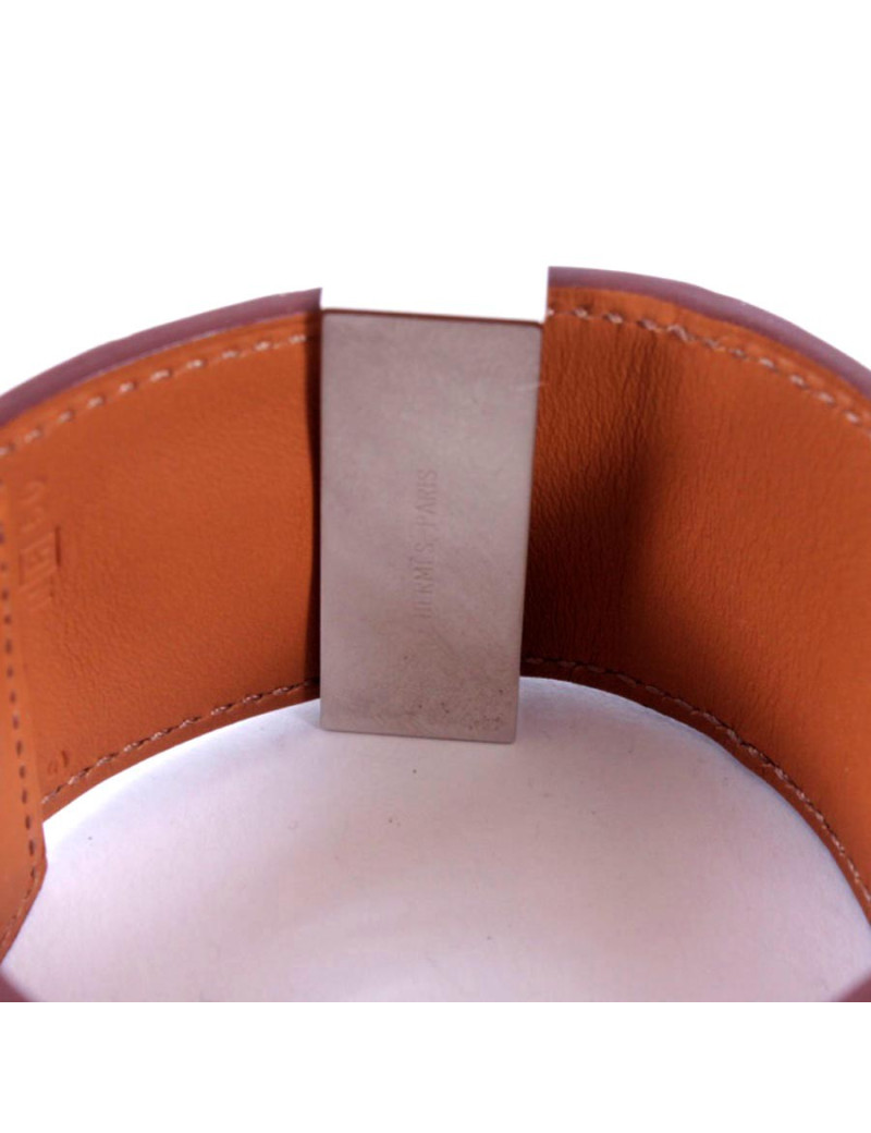 CDC Fido HERMES crocodile red poppy cufflinks