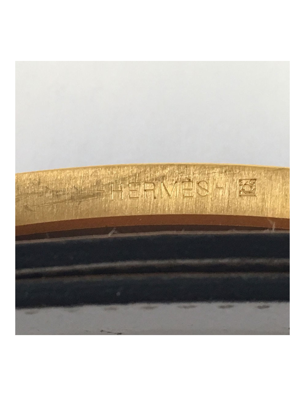 xxx Ceinture HERMES réversible gold et blanc T90