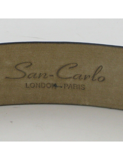 Ceinture autruche et croco SAN-CARLO