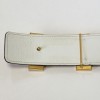 Belt HERMES reversible gold and white T90