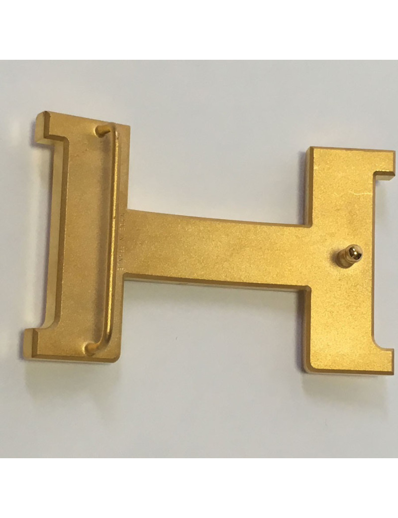 xxx Ceinture HERMES réversible gold et blanc T90