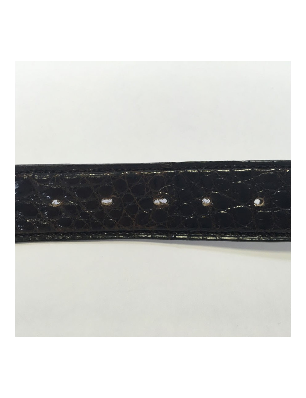 xxx Ceinture CELINE en croco marron foncé vintage