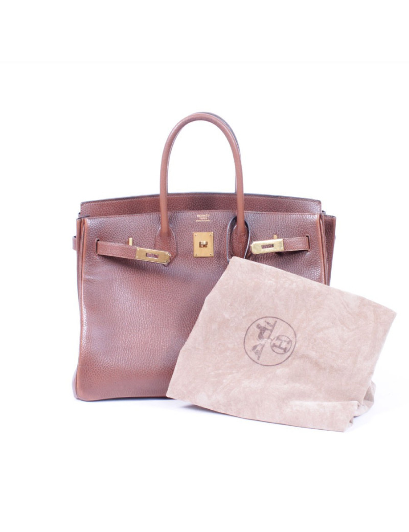 Birkin 35 HERMES cognac leather